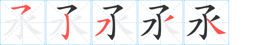 氶的笔顺分步演示